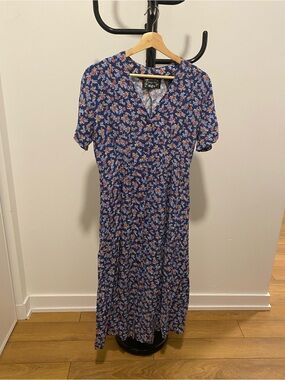 Vintage 90’s floral button down maxi dress